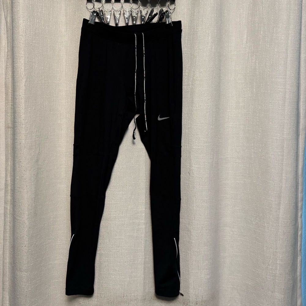 Nike Women’s Black Leggings with White Accents